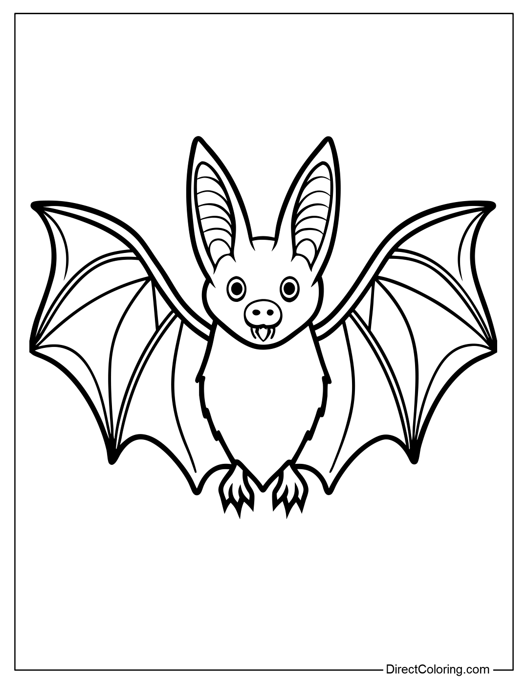 Bat Coloring to Print